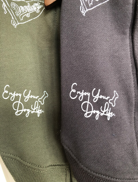 背中ボタンスウェットベスト 犬服ブランドのドッグデプト/DOG DEPT