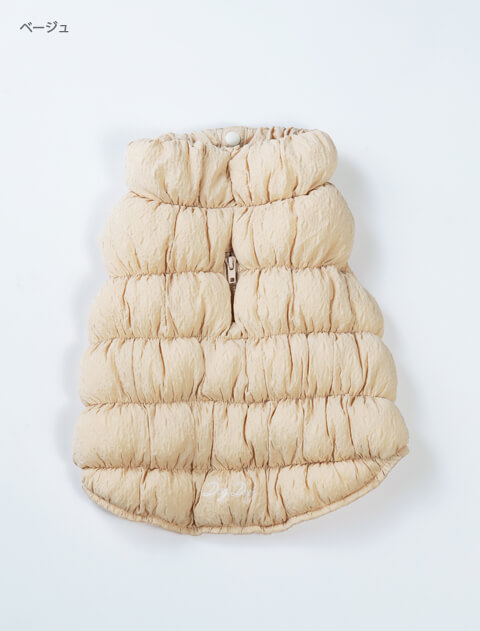ドッグデプト　シャーリングエアーダウン　ベージュ　XSサイズ ドッグデプト シャーリングエアーダウン ベージュ XSサイズ ショップ