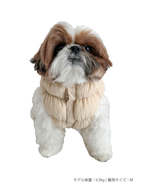 ドッグデプト シャーリングエアーダウン ベージュ XSサイズ ショップ