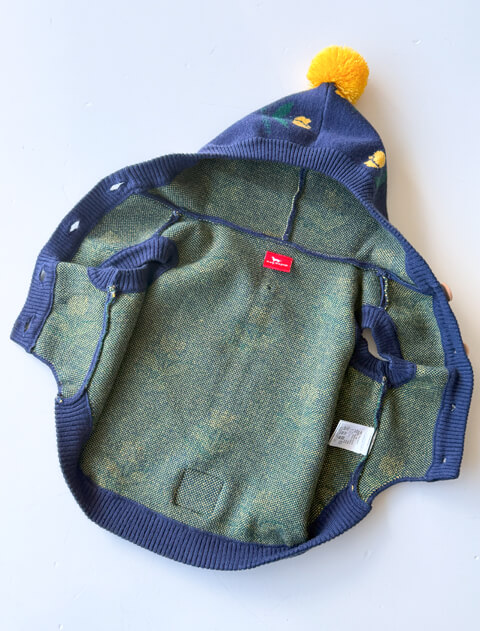 チューリップジャガードニット犬服ブランドのドッグデプト/DOG DEPT