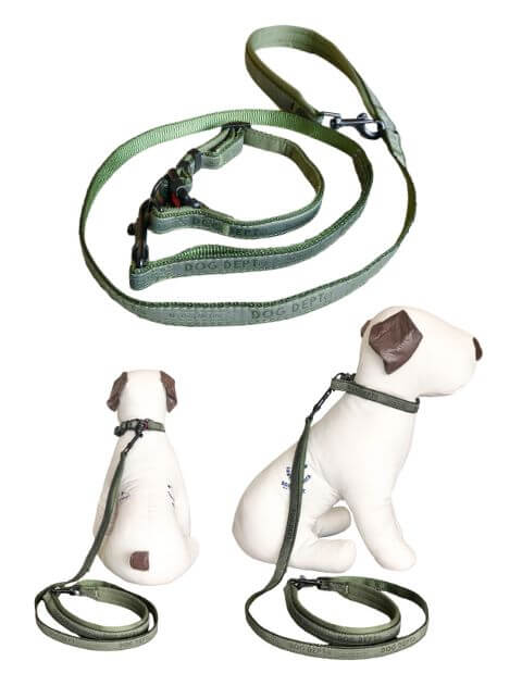 【DOG GOODS】ジャガードロゴ　カラー&リード