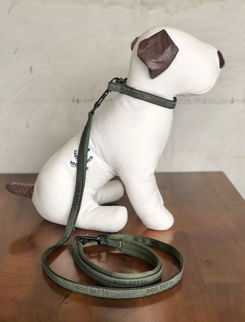 ジャガードロゴ　カラー&リード ブランドのドッグデプト/DOG DEPT