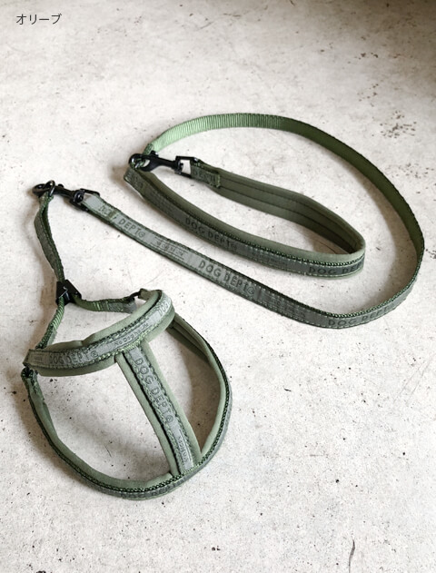 ジャガードロゴ　ライトハーネス&リード ブランドのドッグデプト/DOG DEPT