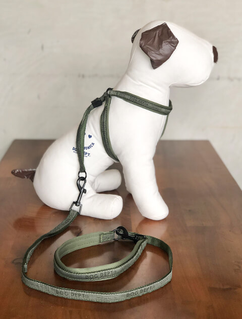 DOG GOODS】ジャガードロゴ ライトハーネス&リード