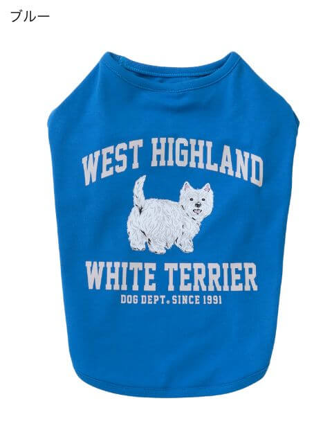 ウエスティノースリーブ犬服ブランドのドッグデプト/DOG DEPT