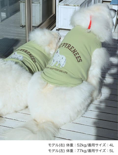 グレートピレニーズノースリーブ犬服ブランドのドッグデプト/DOG DEPT