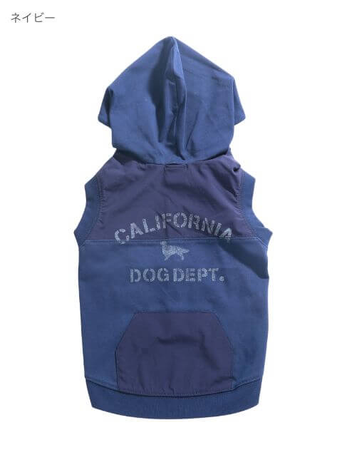 スポーツロゴ　スウェットパーカー 犬服ブランドのドッグデプト/DOG DEPT