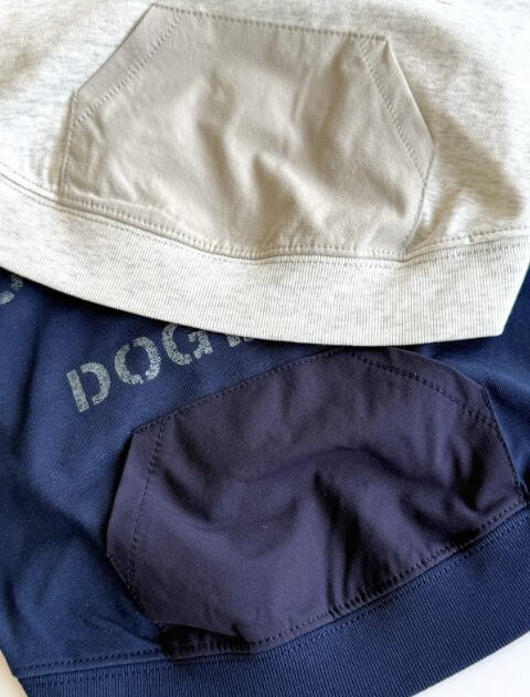 スポーツロゴ　スウェットパーカー 犬服ブランドのドッグデプト/DOG DEPT