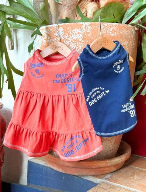 【DOG WEAR】配色ステッチペア