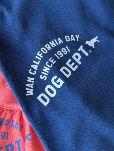 配色ステッチペア犬服ブランドのドッグデプト/DOG DEPT