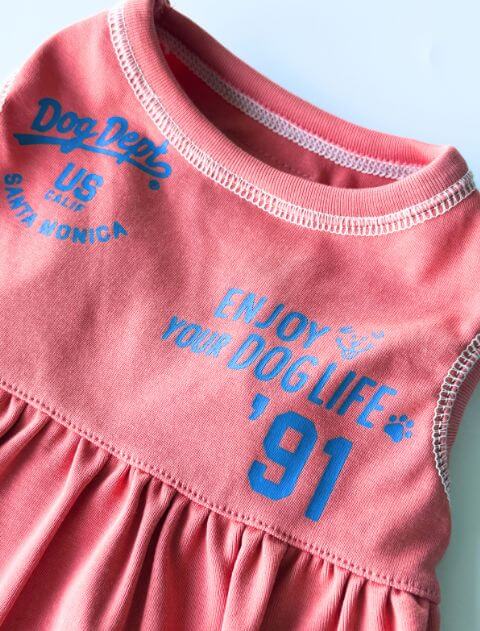 配色ステッチペア犬服ブランドのドッグデプト/DOG DEPT