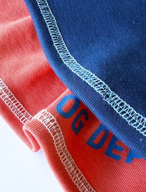 配色ステッチペア犬服ブランドのドッグデプト/DOG DEPT