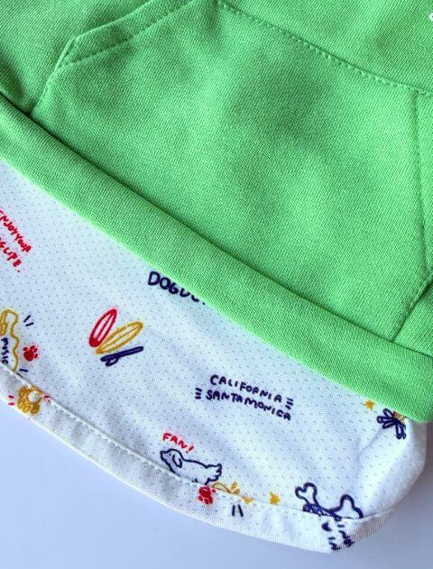 レイヤーボタンパーカー犬服ブランドのドッグデプト/DOG DEPT