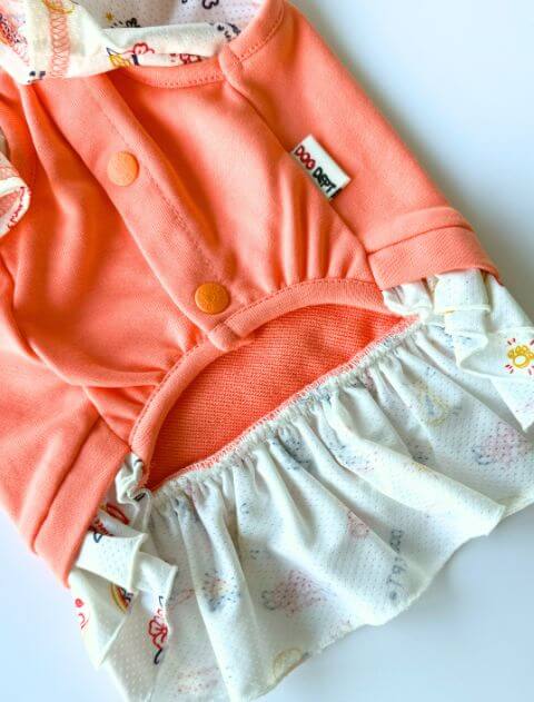 レイヤーボタンパーカー犬服ブランドのドッグデプト/DOG DEPT