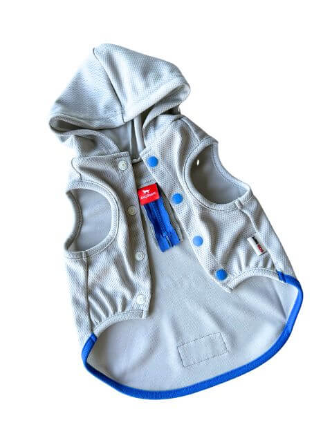 スポーツロゴ　スウェットパーカー 犬服ブランドのドッグデプト/DOG DEPT