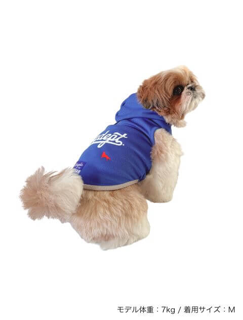 スポーツロゴ　スウェットパーカー 犬服ブランドのドッグデプト/DOG DEPT