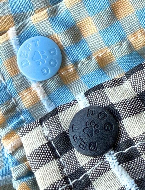 保冷剤ポケット付きギンガムセーラー犬服ブランドのドッグデプト/DOG DEPT