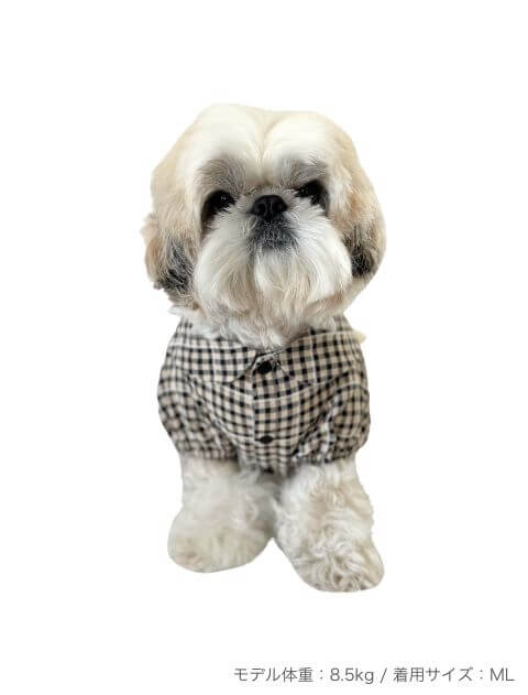 犬服 / ドッグウェア】保冷剤ポケット付きギンガムセーラー