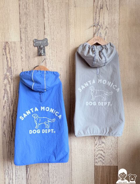 【DOG WEAR】UVプリントロゴレインコート
