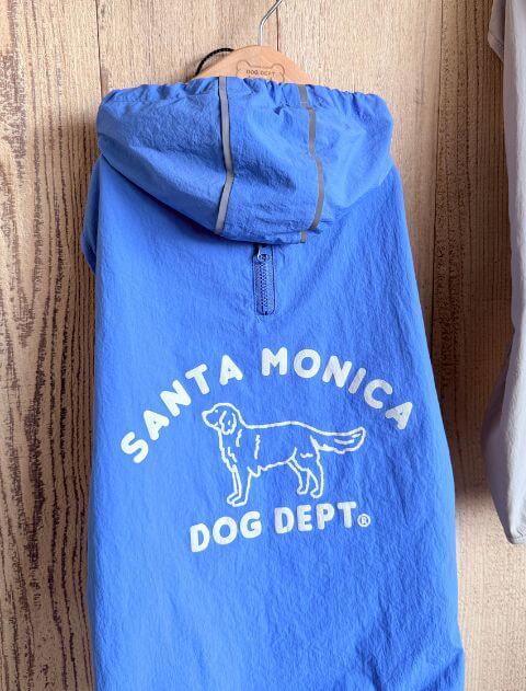 UVプリントロゴレインコート  犬服ブランドのドッグデプト/DOG DEPT