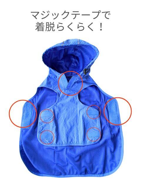 UVプリントロゴレインコート  犬服ブランドのドッグデプト/DOG DEPT
