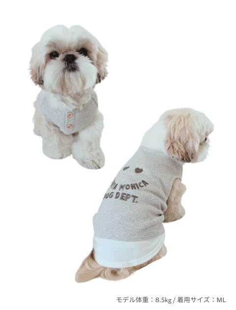レイヤーノースリーブ犬服ブランドのドッグデプト/DOG DEPT