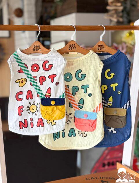【DOG WEAR】ポシェット付きノースリーブ