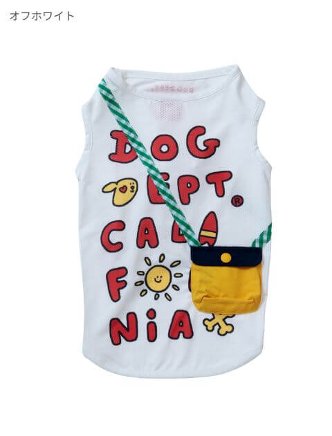 ポシェット付きノースリーブ 犬服ブランドのドッグデプト/DOG DEPT