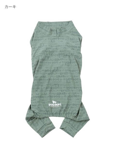 接触冷感プリントロンパース犬服ブランドのドッグデプト/DOG DEPT