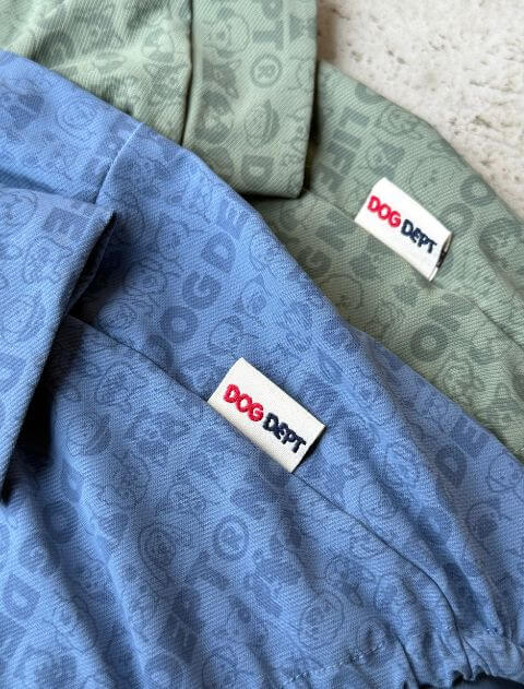 接触冷感プリントロンパース犬服ブランドのドッグデプト/DOG DEPT