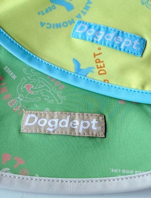 SANTAMONICAロゴ保冷剤ポケット付きノースリーブ犬服ブランドのドッグデプト/DOG DEPT