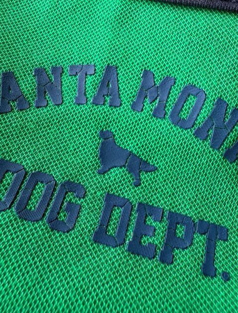 ロゴプリントリンガークールTシャツ 犬服ブランドのドッグデプト/DOG DEPT