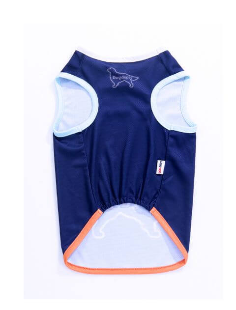 濡らして着るメインドッグメッシュノースリーブ 犬服ブランドのドッグデプト/DOG DEPT