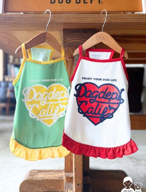 【DOG WEAR】メッシュハートロゴキャミワンピ