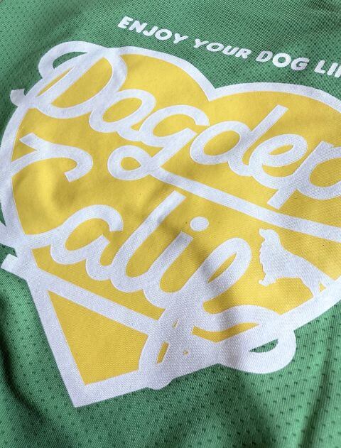 メッシュハートロゴキャミワンピ 犬服ブランドのドッグデプト/DOG DEPT