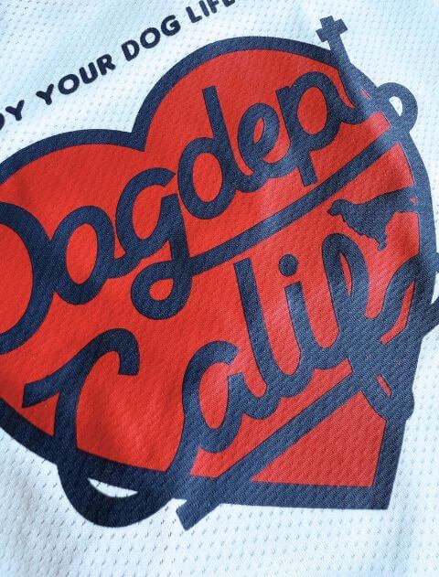 メッシュハートロゴキャミワンピ 犬服ブランドのドッグデプト/DOG DEPT