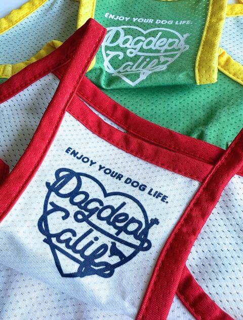 メッシュハートロゴキャミワンピ 犬服ブランドのドッグデプト/DOG DEPT