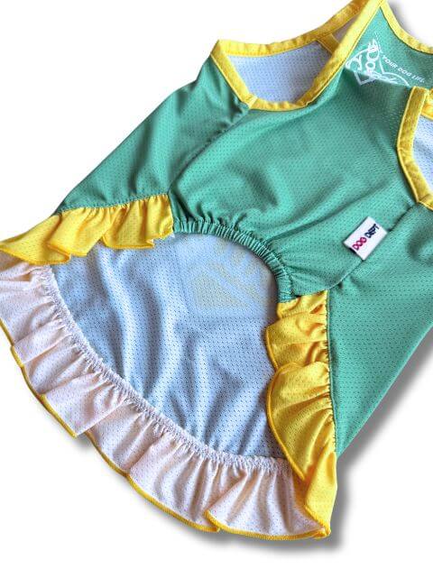 メッシュハートロゴキャミワンピ 犬服ブランドのドッグデプト/DOG DEPT