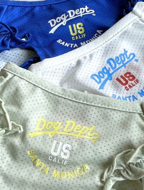 フリルメッシュノースリーブ 犬服ブランドのドッグデプト/DOG DEPT