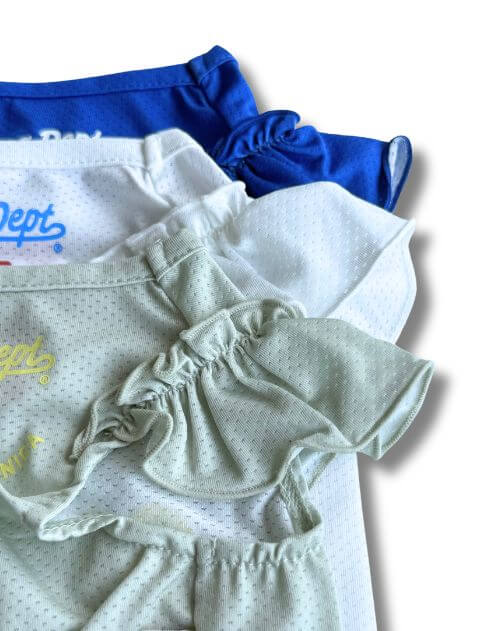 フリルメッシュノースリーブ 犬服ブランドのドッグデプト/DOG DEPT