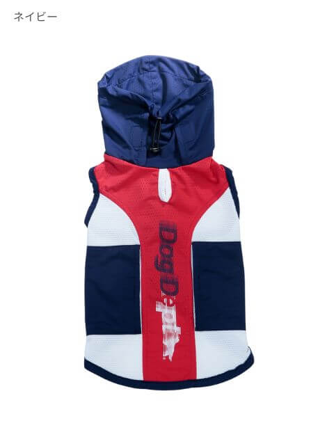 DOG DEPT フード付き犬服 スーパークール OUTDOORロゴスーパークールウエア 犬服 ペットウェア ペット用品