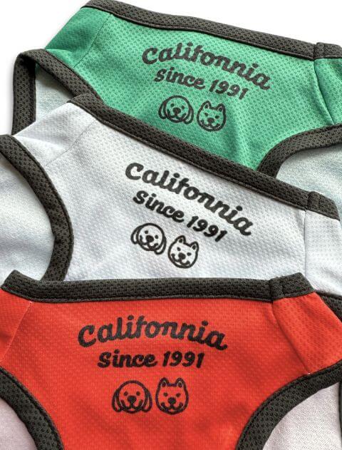 濡らして着るdog earsメッシュノースリーブ 犬服ブランドのドッグデプト/DOG DEPT