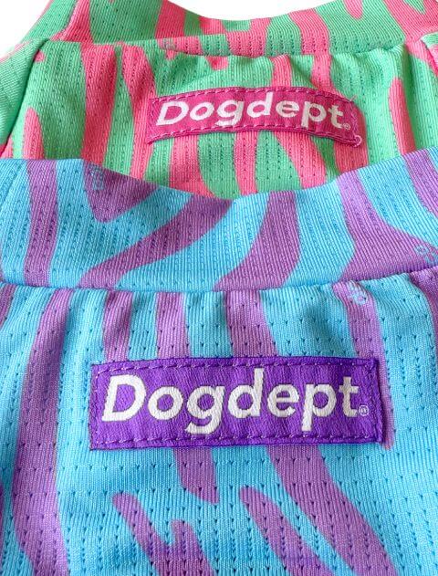 パステルゼブラロンパース犬服ブランドのドッグデプト/DOG DEPT