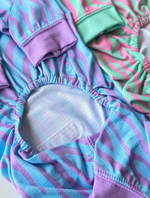 パステルゼブラロンパース犬服ブランドのドッグデプト/DOG DEPT