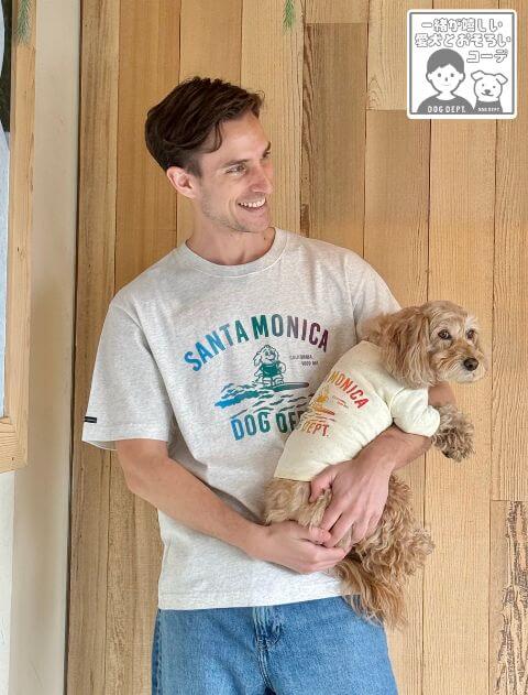 サーフドッグカラーネップTシャツ  犬服ブランドのドッグデプト/DOG DEPT