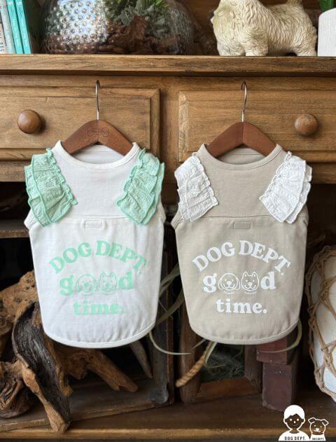 【DOG WEAR】保冷剤ポケット付きフリルノースリーブ