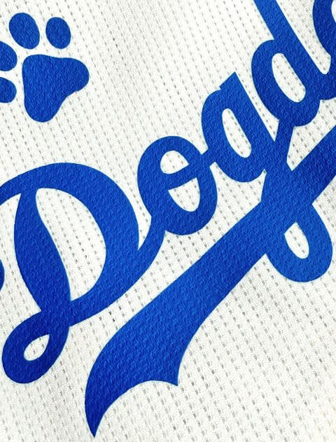 スポーツロゴノースリーブ犬服ブランドのドッグデプト/DOG DEPT