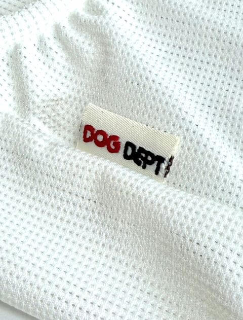 スポーツロゴノースリーブ犬服ブランドのドッグデプト/DOG DEPT