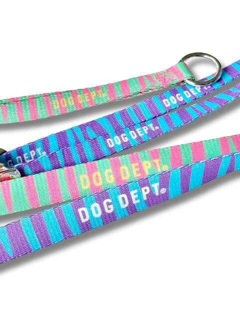 パステルゼブラリード＆ソフトハーネスセット ブランドのドッグデプト/DOG DEPT
