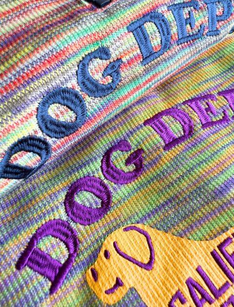 カラフルメランジボタンパーカー犬服ブランドのドッグデプト/DOG DEPT